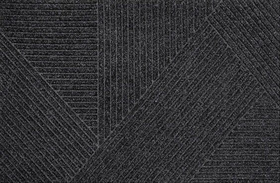  Deurmat WaterHog Pyramide Charcoal 55x85 cm