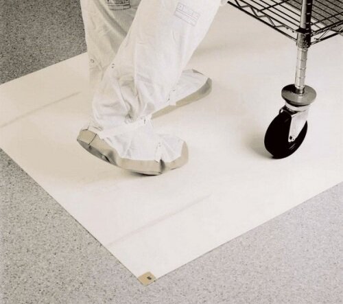 Fijnstof kleefmat wit 60x115 cm
