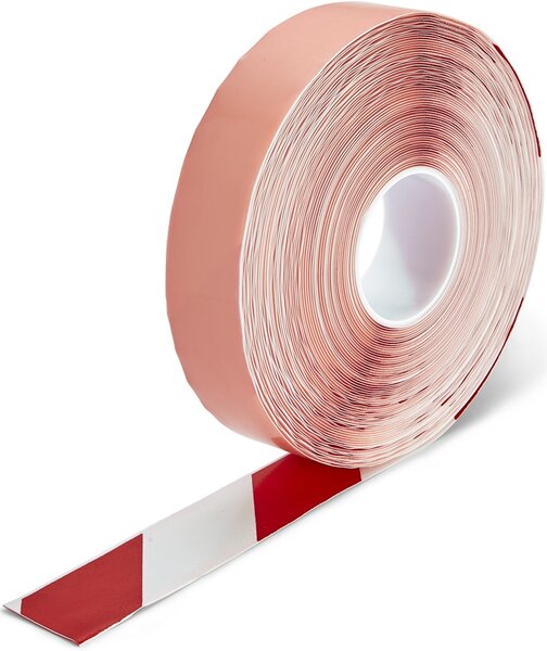 PermaStripe Hazard Bodenmarkierungsband 50 mm wei&szlig;-rot
