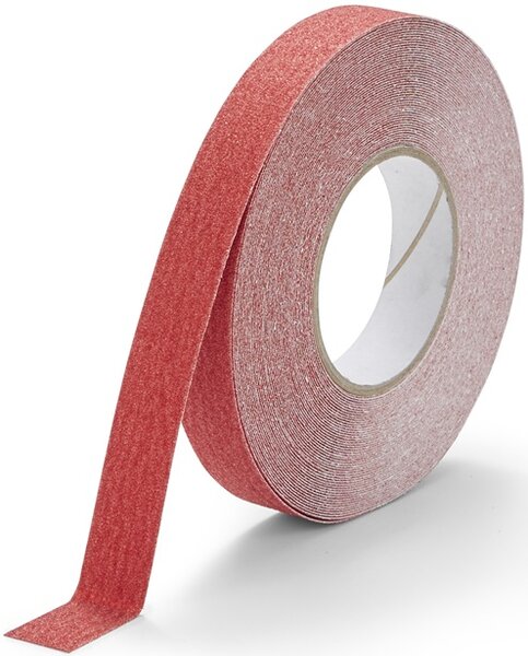 Antisliptape korrel fijn 25 mm rood