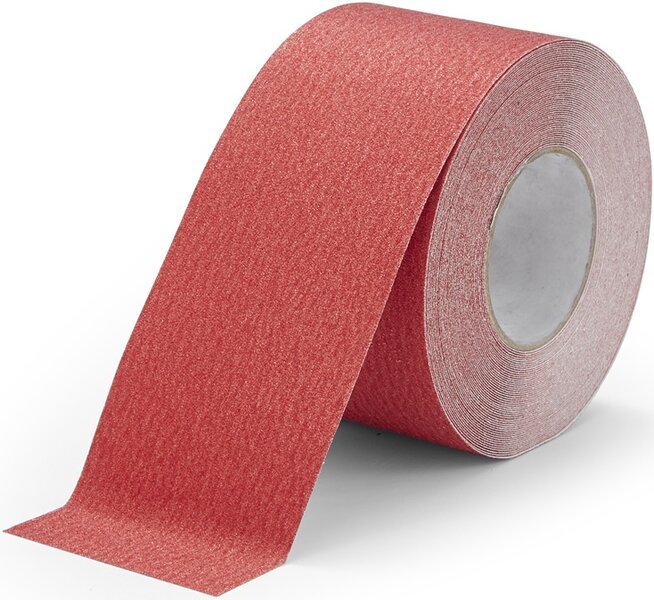 Antisliptape SafeTape Standard - fijne korrel 100 mm rood
