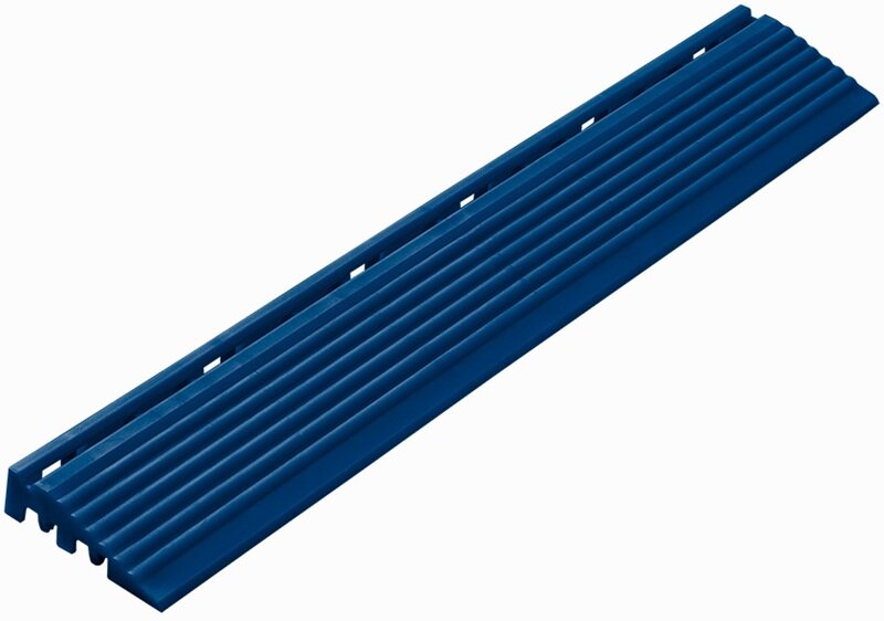 Afwerkrand recht voor 18 mm PP kliktegels donkerblauw