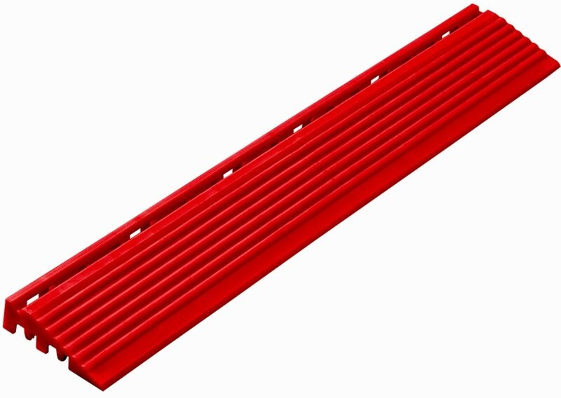 Afwerkrand recht voor 18 mm PP kliktegels rood