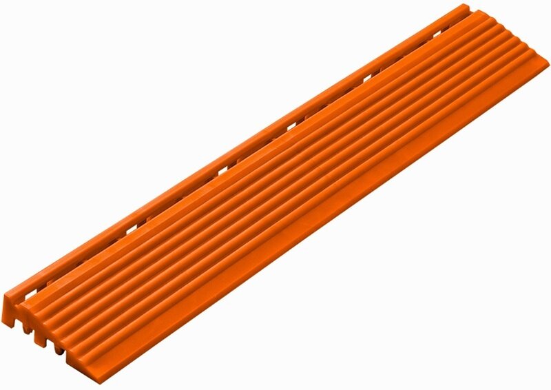Afwerkrand recht voor 18 mm PP kliktegels oranje