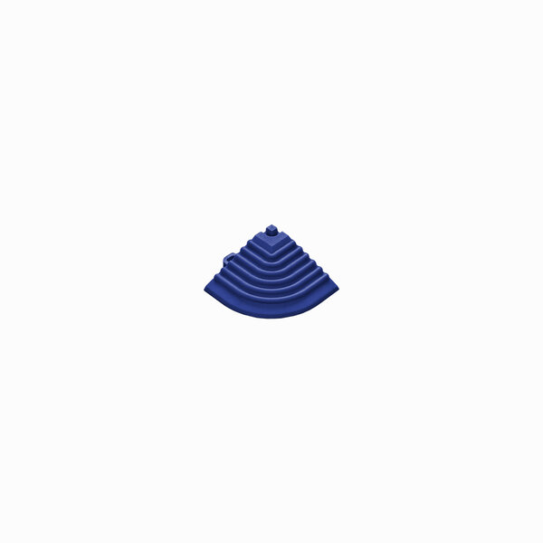 Afwerkrand hoekstuk voor 18 mm kliktegels ultramarineblauw