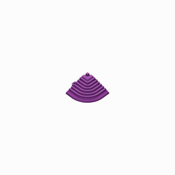 Afwerkrand hoekstuk voor 18 mm kliktegels violet