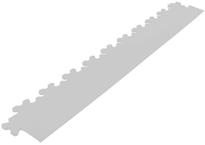 Afwerkrand recht voor 7 mm pvc kliktegels  licht grijs