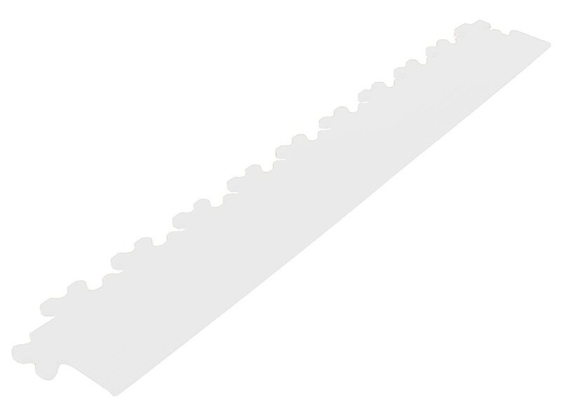 Afwerkrand recht voor 7 mm pvc kliktegels wit