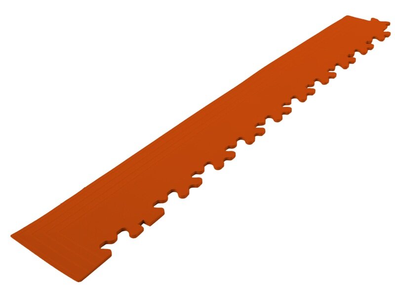 Afwerkrand met hoek voor 7 mm pvc kliktegels oranje