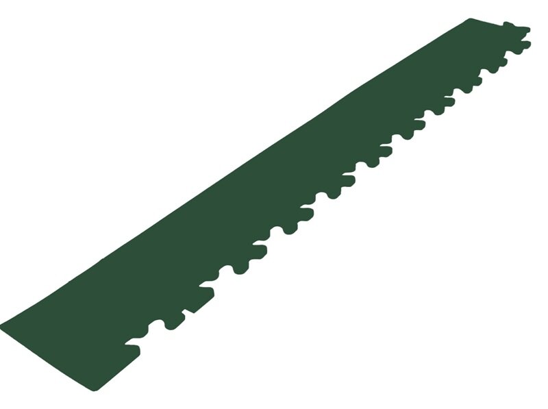 Afwerkrand met hoek voor 9 mm BoNueva pvc kliktegels groen