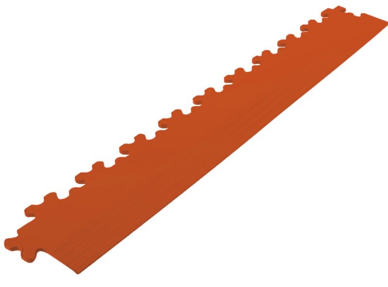 Afwerkrand recht voor 9 mm BoNueva pvc kliktegels oranje