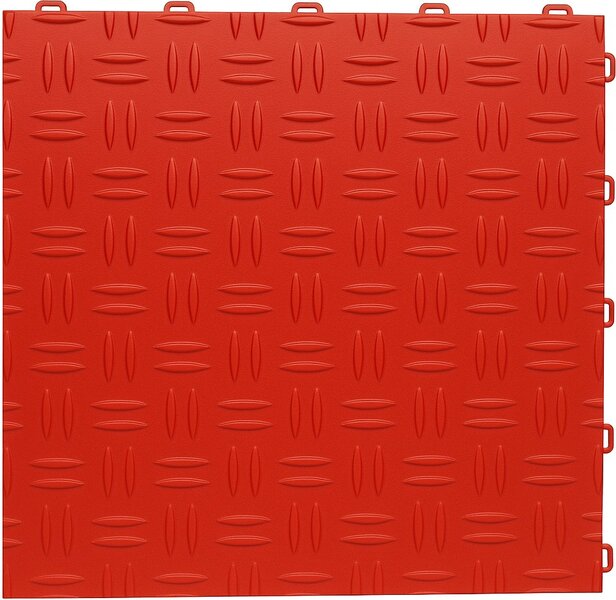 BoDiamond-Garagetegels-18 mm&ndash;rood-traanplaatmotief 