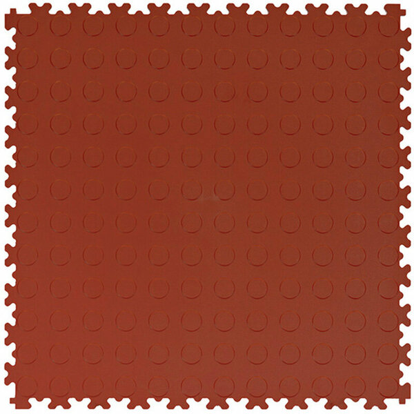 BoSepta PVC Kliktegel Garagevloer&ndash;7mm- roodbruin-noppen