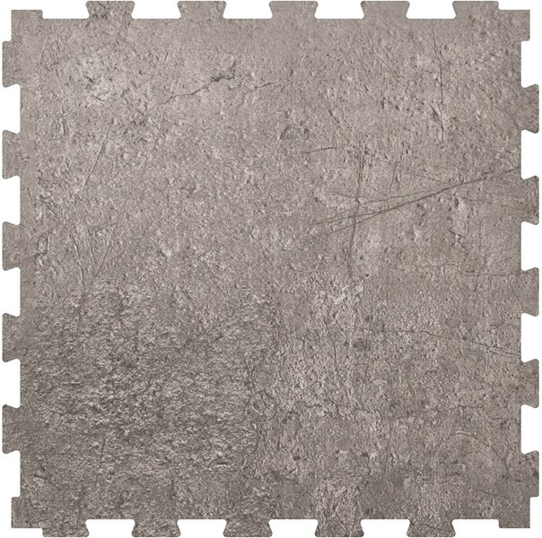 RockFit PVC kliktegel Garagevloer-6.5 mm-beton-grijs