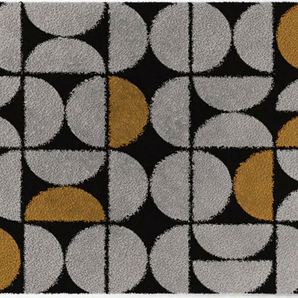 ColorStar Golden binnendeurmat-grijs-85x115 cm