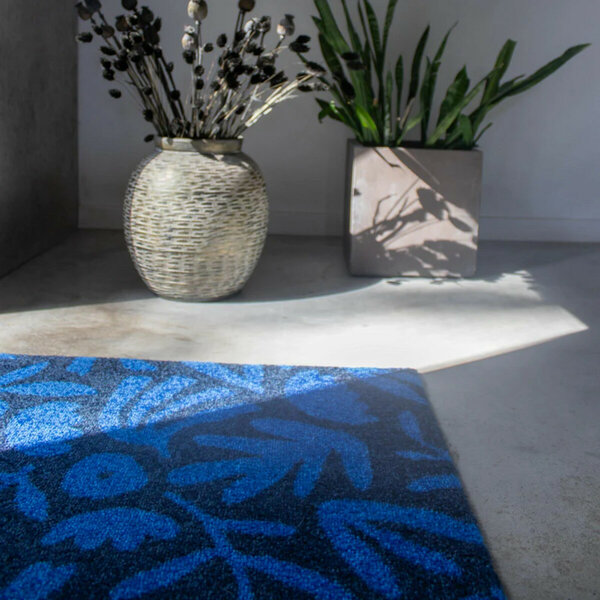 Deurmat-ColorStar-Lagoon-marineblauw-entree-bofloor