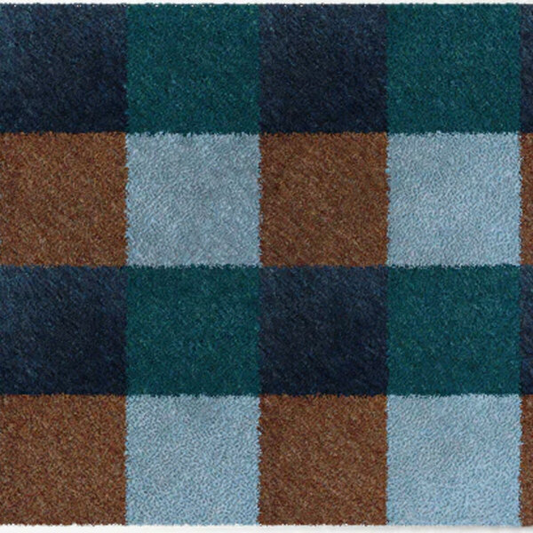ColorStar- London- binnendeurmat-blauw-grijs-bruin-85x115 cm