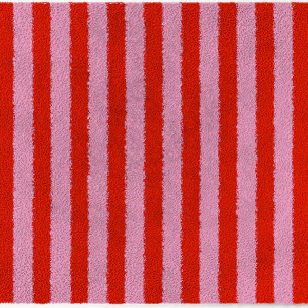 ColorStar- Stripes- binnendeurmat-rose-rood-60x85 cm