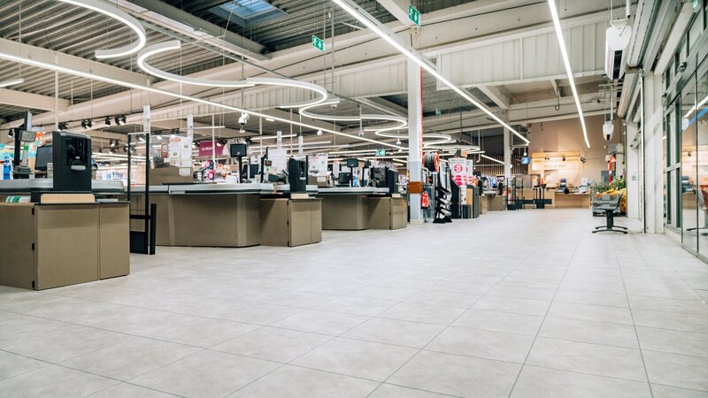BoTiendra PVC design kliktegel Supermarktvloeren