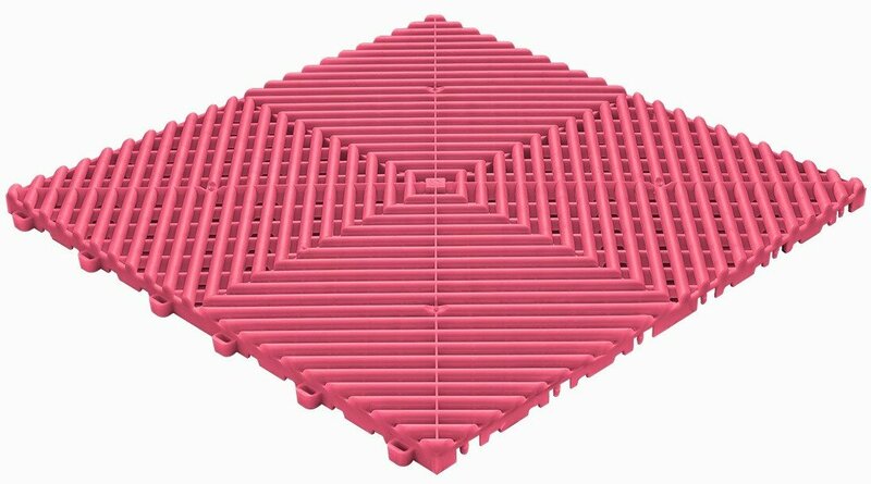 BoDeck balkonvloeren 18 mm &ndash; open kliktegels-afgerond | Pink
