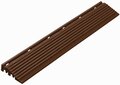 Afwerkrand recht voor 18 mm PP kliktegels bruin