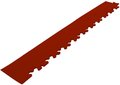 Afwerkrand met hoek voor 7 mm pvc kliktegels roodbruin