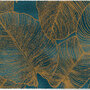 ColorStar Botanica binnendeurmat-turkoois-60x85 cm