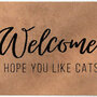 ColorStar- I Hope you like cats- binnendeurmat-kameel-85x115 cm
