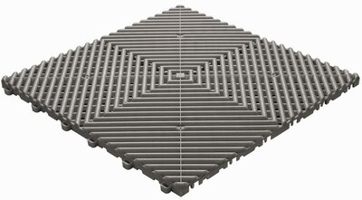 Kliktegel open BoDeck grijsbruin