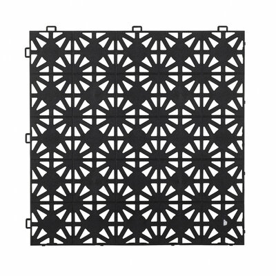 Kliktegel 12 mm geperforeerd BoStara zwart Kliktegel 12 mm geperforeerd BoStara zwart