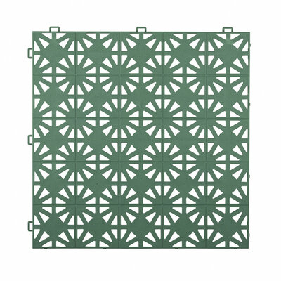 Kliktegel 12 mm geperforeerd BoStara groen Kliktegel 12 mm geperforeerd BoStara groen