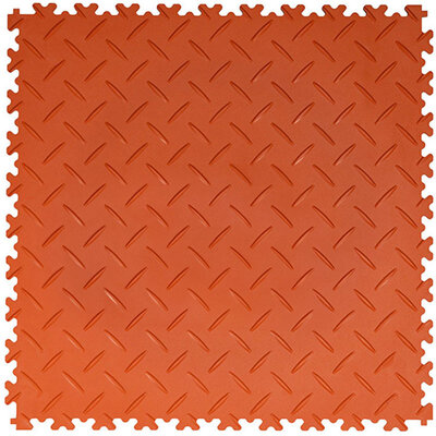 PVC kliktegel 5 mm BoSinco traanplaatlook oranje