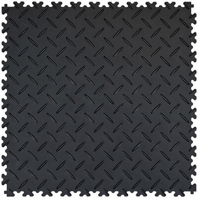 PVC kliktegel 5 mm BoSinco traanplaatlook zwart