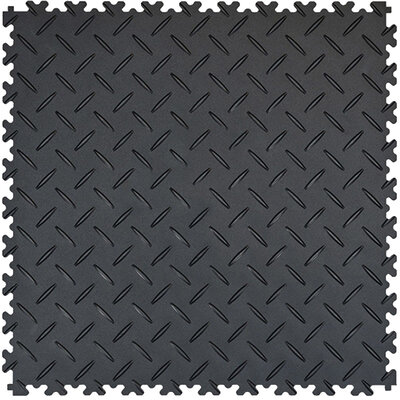 PVC kliktegel 7 mm traanplaatlook  BoSepta antraciet