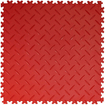 PVC kliktegel 7 mm traanplaatlook BoSepta rood