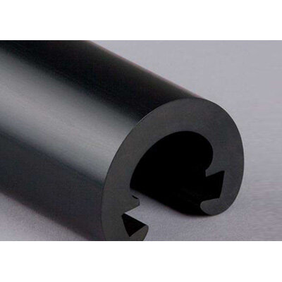 PVC Trapleuningovertrek rond R55-001 zwart PVC Trapleuningovertrek rond R55-001 zwart