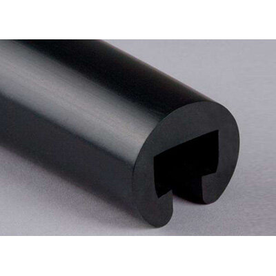 PVC Trapleuningprofiel rond R40-001 zwart PVC Trapleuningprofiel rond R40-001 zwart