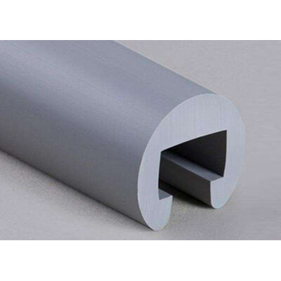 PVC Trapleuningprofiel rond R40-004 verkeersgrijs PVC Trapleuningprofiel rond R40-004 verkeersgrijs