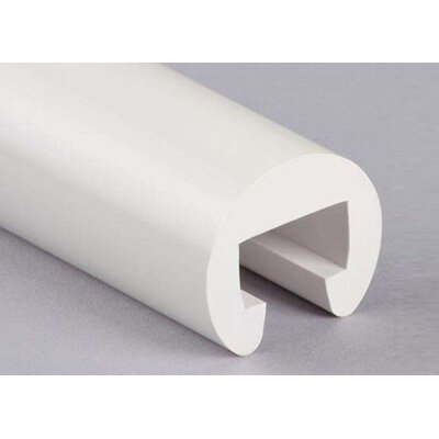 PVC Trapleuningprofiel rond R40-008 signaalwit PVC Trapleuningprofiel rond R40-008 signaalwit
