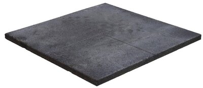 Staltegel rubber 40 mm dik met drainage zwart