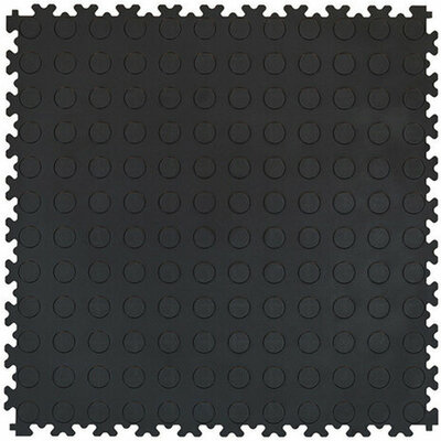 Kliktegel recycling PVC 4 mm EcoFoot- noppen zwart Kliktegel recycling PVC 4 mm EcoFoot- noppen zwart