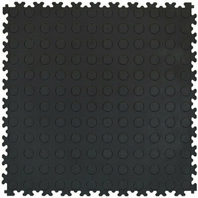 Kliktegel Recycling PVC 5 mm  EcoStep noppen zwart