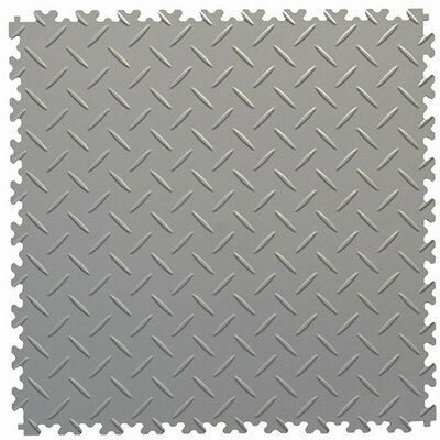 Kliktegel Recycling PVC 7 mm EcoStrong traanplaat grijs Kliktegel Recycling PVC 7 mm EcoStrong traanplaat grijs