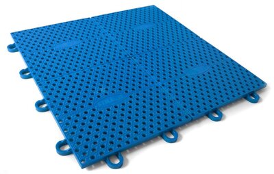 Sportvloer Jugar-Tile Outdoor Tennis donkerblauw