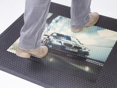 Rubberen logomat Superscraper