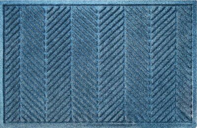 Deurmat WaterHog Herringbone Blue 60x90 cm