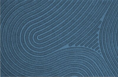Deurmat WaterHog Fingerprint Blue 55x85 cm