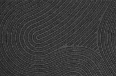 Deurmat WaterHog Fingerprint Charcoal 55x85 cm