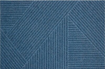 Deurmat WaterHog Pyramde Blue 55x85 cm