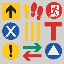 5S Vloermarkeringssymbolen-zelfklevend 5S Vloermarkeringssymbolen-zelfklevend